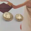 Botones Huecos Redondos de Alto Arco con Forma de Champiñón Cosidos a Mano de Estilo Coreano Minimalista Británico para Camisas, Cárdigans y Chaquetas