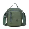 Bolsa Quadrada Pequena de Tecido de Nylon Impermeável Leve Multicamadas Transfronteiriça Nova Bolsa de Ombro Casual com Múltiplos Bolsos Bolsa Transversal de Grande Capacidade