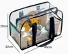 Bolsa de Playa Impermeable de PVC Transparente, Bolsa Grande de Mano para Natación, Piscina, Cosméticos, Artículos de Tocador, Estuche Transparente de Verano para Viajes al Aire Libre, Maquillaje