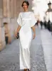 Vestido de Gala Francês Elegante com Caimento, Novo Estilo Europeu e Americano, Longo, Slim Fit, com Visual Refinado, 2026