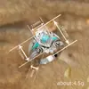 Anillo Estilo Bohemio Transfronterizo Cao Shi para Mujer, Lujo Accesible Diseño de Pintura al Óleo Retro, Venta Directa de Fábrica Anillo de Nicho