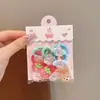 Ligas para el Cabello Sin Costuras Que No Dañan el Cabello, Lindos Pasadores de Dibujos Animados de Conejo con Moño Fresa Rosa, Adorables Ligas para el Cabello de Bebé para Niñas