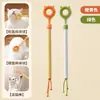 Caña de juguete para rascar y masajear gatos, juguete interactivo multifuncional, juguete retráctil de doble cara para gatos, adecuado tanto para gatos adultos como para gatitos