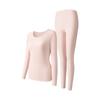 Ropa Térmica de Algodón Puro para Mujer, Conjunto de Ropa Ajustada de Otoño y Pantalones Largos, Ropa Interior Térmica Fina de Algodón Puro para Estudiante