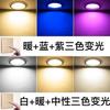 Barra Downlight Led Empotrado 7.5 Apertura 5W Atenuación Tricolor Techo Doméstico Luz de Techo Foco Luz Cobre Luz Agujero