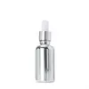 Galvanoplastia prata garrafa cosmética sub-embalagem selado garrafa de óleo essencial por atacado Spray Loção garrafa de vidro toner garrafa vazia