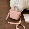 Bolso casual para el día a día, bolso de mano para mujer, nuevo bolso tipo cubo de estilo coreano, ligero y de diseño único, bolso de hombro y bolso cruzado elegante
