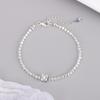 Pulsera de plata de ley Carlene s925 con cara sonriente rota, pulsera de plata de ley con explosiones y temblores, pulsera de plata rota, pulsera creativa al por mayor