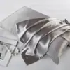 Fundas de Almohada Satinadas de Imitación de Seda Hechas a Medida Transfronterizas, Fundas de Almohada de Seda Hielo de Gama Alta, Fundas de Almohada Enfriadoras, Fundas para Núcleo de Almohada Amigables con la Piel Venta al por Mayor