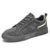 Tendência Sapatos Masculinos Primavera 2025 Solado Macio Versátil Tênis Casuais Novos Sapatos Masculinos Proteção do Trabalho Calçado Grosso Resistente ao Desgaste Tendência