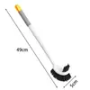Cepillo para Inodoro de Mango Largo para Limpiar Sin Rincones Muertos, Cepillo Limpiador de Inodoro para Baño, Cepillo para Inodoro Doméstico de Pared con Cerdas Suaves
