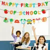 Banderines Temáticos de Fiesta para la Temporada de Regreso a Clases Transfronteriza 2026, Banderas de Feliz Primer Día de Regreso, Guirnaldas, Personalización al por Mayor