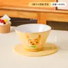 Serie Mickey de Disney Tazón Cónico Alto Color Bajo Esmalte Vajilla Tazón para Arroz Cerámica Regalo para Uso Doméstico Regalo de Cumpleaños