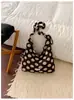 Bolso de Mujer de Lunares y Rayas 2026 Nuevo Verano Moda Estampado Plegado Bolso Tote Gran Capacidad Bolso de Hombro Cruzado