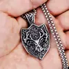 Collar Colgante de Acero Inoxidable con Forma de Ciervo Navideño para Animales, Personalizado Transfronterizo, Amazon Express, Comercio Exterior Transfronterizo, Listo para la Venta