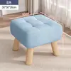 Taburete pequeño para sala de estar, sofá, cojín suave, taburete pequeño, puerta moderna y sencilla, cambiador de zapatos, taburete bajo