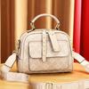 Bolso Bandolera Portátil para Mujer Texturizado y Atmosférico 2025 Nuevo Estilo Simple Combinable Multicapa Gran Capacidad Trabajo Viajero Bolso Cuadrado