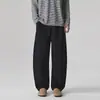 Pantalones casuales de nuevo modelo 2026 con dobladillo curvo hechos de Lyocell con un diseño holgado de pierna ancha para crear una sensación relajada y de alta gama para hombres