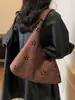 Estilo Coreano Bolso Sencillo para Suegra Bolso de Axila Nuevo Estilo para Mujer Bolso Tote de Gran Capacidad para Viajes Casual Bolso de Hombro con Textura