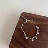 Collar con Borla de Zirconia Gipsophila para Mujer Diseño de Nicho de Lujo Ligero Cadena para Clavícula Simple de Galaxia Rota de Lágrimas de Alta Gama Todo Fósforo