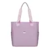 Moda Femenina Verano Color Puro 2025 Nueva Tela Oxford Lona Ligera Gran Capacidad Bolso Cruzado Casual Bolso de Hombro