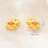 Accesorios Bañados en Oro del Año del Caballo, Cuentas Espaciadoras Pequeñas de Caballo que Traen Riqueza, Pulsera para Hacerse Rico Rápidamente Accesorios de Joyería DIY, Espaciadores de Cuentas