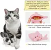 Brinquedo Dispensador de Ração para Gatos Transfronteiriço, Brinquedo para Gatos Autocontenção em Forma de Peixe Resistente à Mordida de Silicone, Brinquedo Educacional para Gatos Dispensador de Ração para Comer Devagar