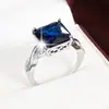 Anel Simples e Elegante Estilo Palácio com Zircônia Cravejada de Quatro Garras, Anel Feminino de Cobre Puro de Alta Qualidade e Grandioso, Joias para Revenda Atacadista Transfronteiriça