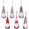 Suministros de Decoración Navideña Muñeco Hombre del Bosque de Lana Tejida Pequeño Colgante Muñeco sin Rostro Colgante para Decoración de Árbol de Navidad