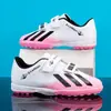 Zapatos de fútbol transfronterizos para niños y niñas, tacos TF, zapatos de entrenamiento para adultos, transpirables, antideslizantes, zapatos deportivos profesionales para competición y entrenamiento