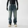 Ropa de Hombre Fengshe / Novedad Primavera y Otoño 2025 Jeans Ajustados de Pierna Ancha Sueltos de Pierna Recta para Hombre