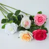 Rosas Artificiales tipo Crema Hidratante Estilo Francés, Flores Falsas Frescas Estilo Coreano para Sala de Estar, Arreglos Florales de Boda y Centros de Mesa al por Mayor