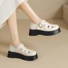 Sandalias Romanas de Suela Gruesa ZHR para Mujer, Nuevos Zapatos de Jaula de Cerdo Tejidos Baotou de Verano, Zapatos de Agujero Hueco de Dos Usos para Mujer