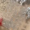 Yitu Calcomanías para Uñas Jelly texturizadas de Otoño e Invierno Color Caqui Exquisito Estilo Chino Calcomanía Estereoscópica Joyería Yt7396
