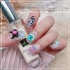 Joyas de uñas con dopamina de celebridades en línea, nuevos y lindos accesorios de taladro de uñas de metal para Halloween con dibujos de ojos de diablillo