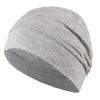Gorro de algodón para hombre y mujer, gorro beanie ligero, transpirable, forrado para casco, algodón suave, gorro deportivo para correr y ciclismo