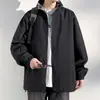 Jaqueta xadrez patchwork masculina, design vintage para primavera e outono, sem capuz, casaco para casal estilo americano com gola de lapela