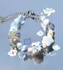 Edición Limitada de Verano Dulce y Lindo Color Caramelo Estilo Lindo Pulsera de Perlas Pulsera de Flor Corazón Joyería de Perlas de Colores