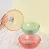 Tazón de Cristal Transparente Plato para Frutas Sala de Estar Mesa de Café en Casa Plato para Exhibir Snacks Plato para Frutas Secas Tazón para Ensalada de Frutas y Verduras