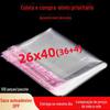 Saco Plástico Opp Autoadesivo para Documentos e Cédulas, Saco Autoadesivo para Roupas e Acessórios, Saco Autoadesivo Opp 26X40