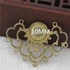 Colgante de cerradura de longevidad porosa de cobre fundido 41*30mm accesorios de material de paso antiguo DIY