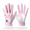 Guantes de Golf para Mujer Estilo K Antideslizantes Transpirables Guantes Golf Paño de Microfibra Guantes Resistentes al Desgaste 1 Par