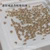 Color champán k9 cristal pila taladro joyería para uñas mini tamaño pequeño diamante redondo aleación pila taladro diamante Maillard joyería al por mayor