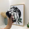Novo headdress criativo fofo japonês e coreano faixa de cabelo de borda larga faixa de cabelo de tecido simples moda nó central bilateral faixa de cabelo com letra para mulheres