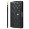 Adequado para iPhone 16 Pequeno Padrão Diamante Carteira Capa de Celular 17 Pro Max Porta-Cartões Porta-Moedas Cordão Capa Protetora