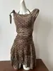 Nuevo Traje de Baño para Mujer Estilo Falda de Lunares Dos Piezas Tie-Dye Irregular Adelgazante Gama Alta Estilo Puro Deseo Ropa de Baño para Vacaciones