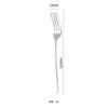 1010 mango ligero vajilla cuchara de acero inoxidable cuchara de café tenedor de fruta suministros para hotel cuchara redonda cuchillo y tenedor para bistec cuchara para niños