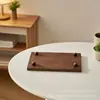 Base de bandeja para portavelas de aromaterapia de madera transfronteriza, base de soporte para almacenamiento de jabón de baño, estante de exhibición de madera