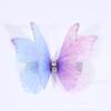 Pasador de Mariposa de Doble Capa Tridimensional de Hada Pinza Lateral de Pedrería Accesorios Clásicos para el Cabello Hanfu Adorno para la Cabeza Estilo Hada Pasador de Tul