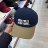 Gorra de béisbol de algodón lavado suave con bordado de letras mayúsculas de moda estilo coreano gorra con visera de moda para viajes de primavera y verano para hombres y mujeres